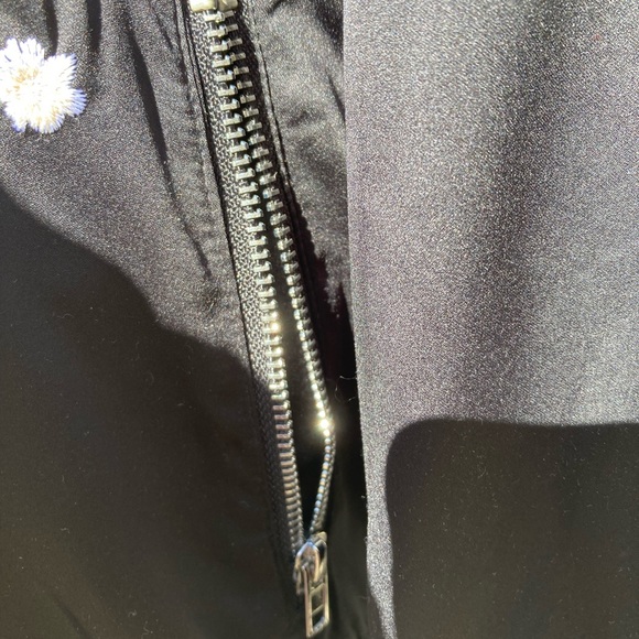 Embroidered Black Satin Jacket - Picture 8 of 12